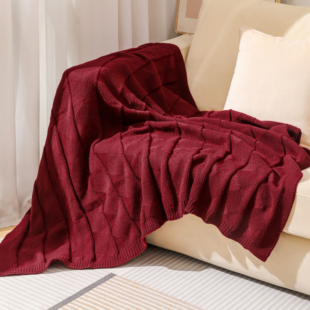 Cozy Knitted Throw Blanket Kalsten