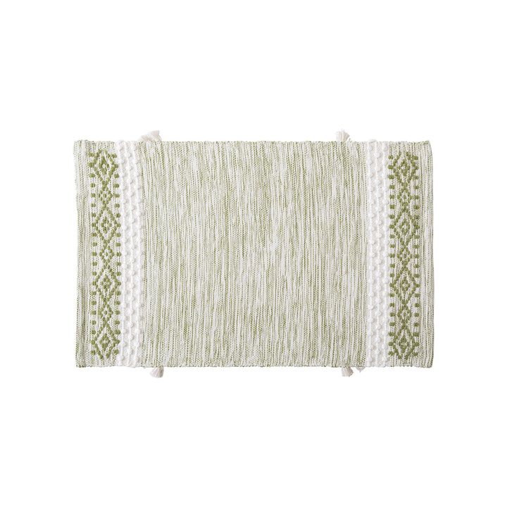 Woven runner with striped pattern, tassels and flat cotton structure Kalsten