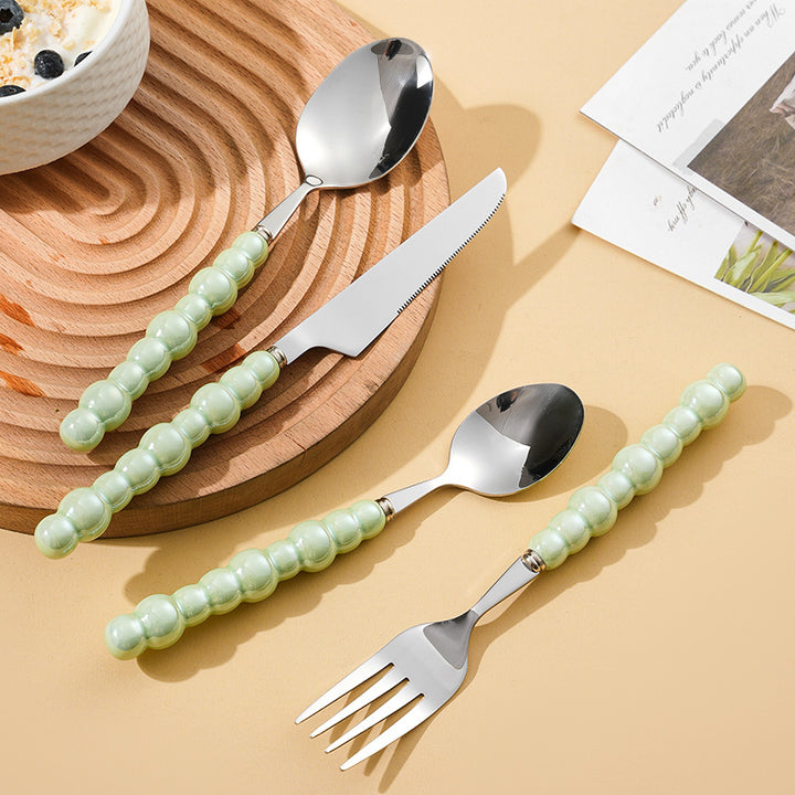 Elegant finger food fork with non-slip handle Kalsten