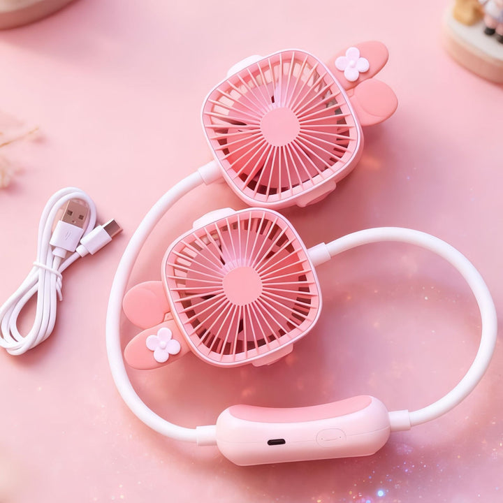 Women's Portable Neck Fan with Flexible Mounting System Kalsten