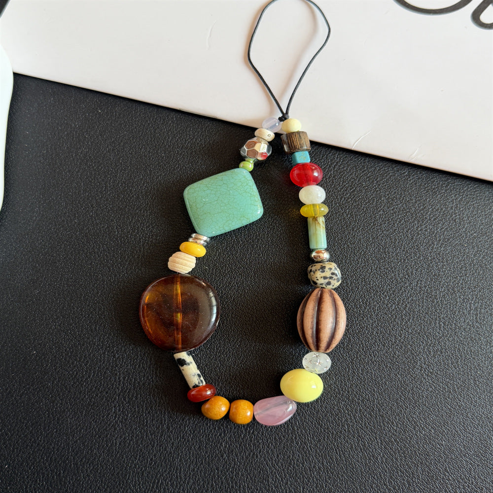 Colorful Artisan Beaded Lanyard Kalsten