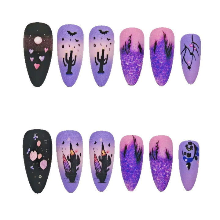 Gothic Desert Scene Nail Art Set