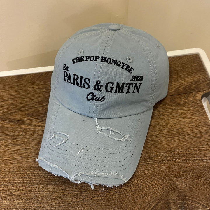 Men's Distressed Cotton Twill Baseball Cap Kalsten