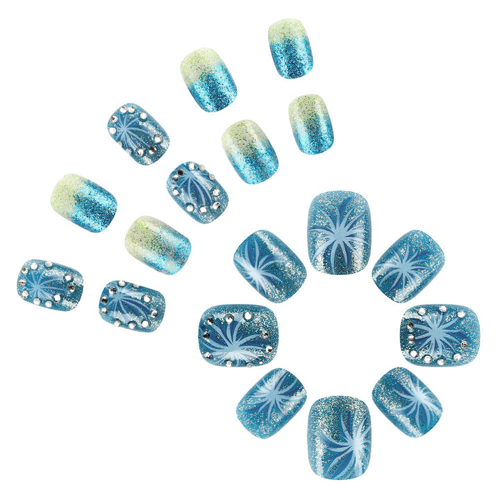 Glittering Gel Nail Art Design Kalsten