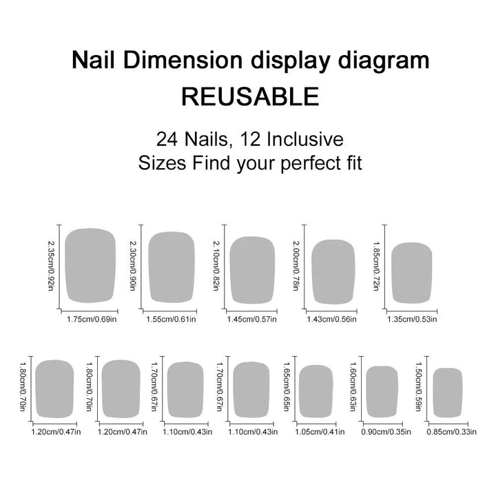 Nail set with modern French tips and striking neon accents Kalsten