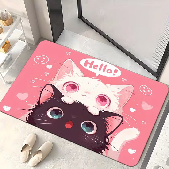 Cute Cat-Themed Doormat Kalsten