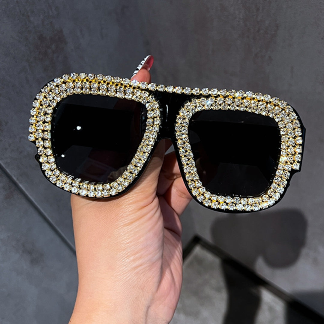 Ladies Glamorous Sunglasses with Extravagant Crystal Frame Kalsten