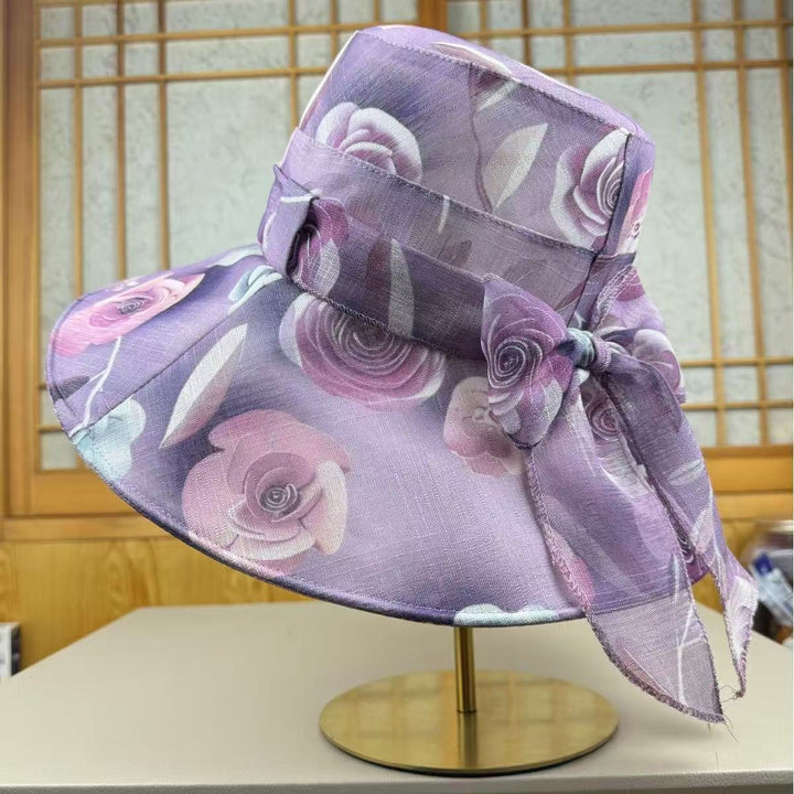 Wide Brim Floral Sun Hat Kalsten