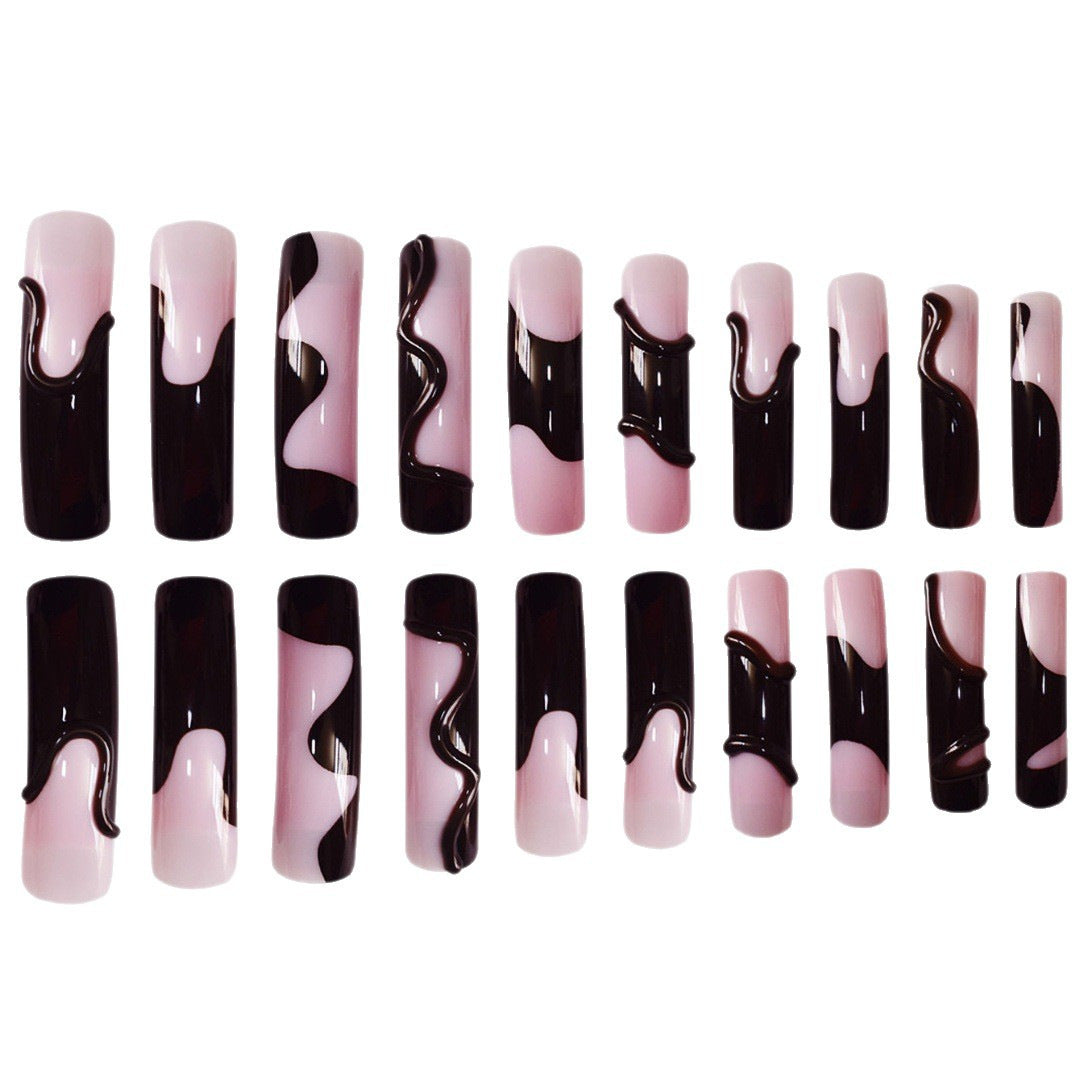 Glamorous 3D Long Stiletto Press-On Nails Kalsten