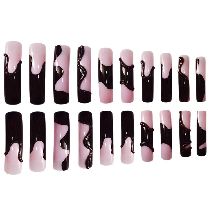 Glamorous 3D Long Stiletto Press-On Nails Kalsten