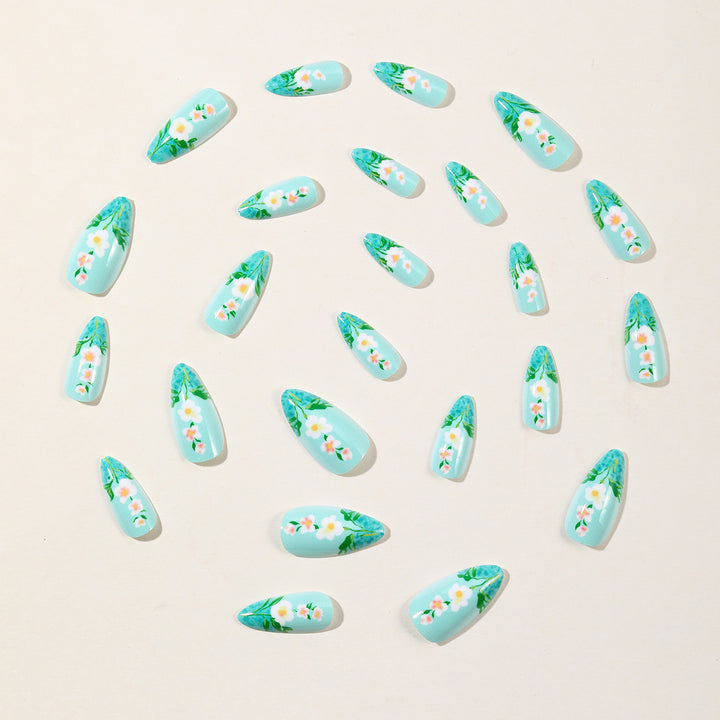 Floral Art Acrylic Nail Extensions Kalsten 1789713288
