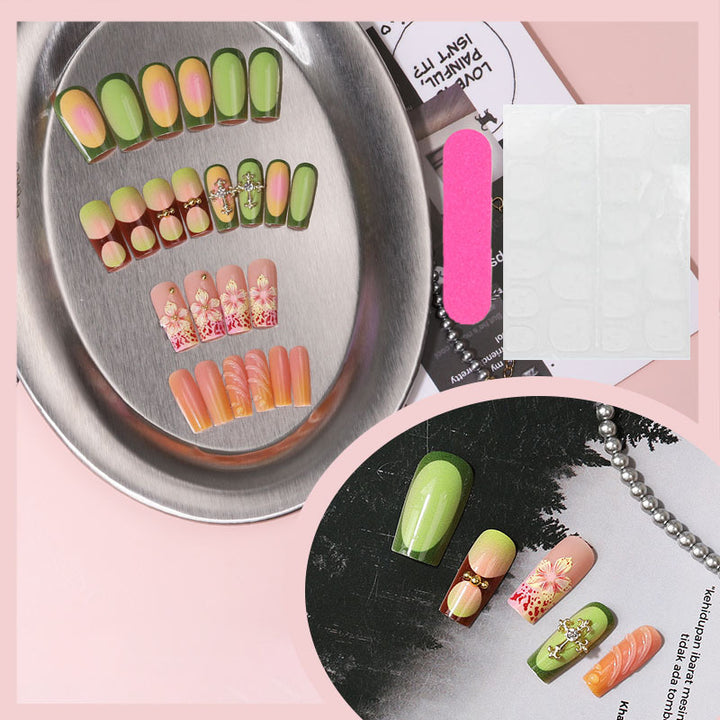 Creative Floral Press-On Nail Tips Kalsten