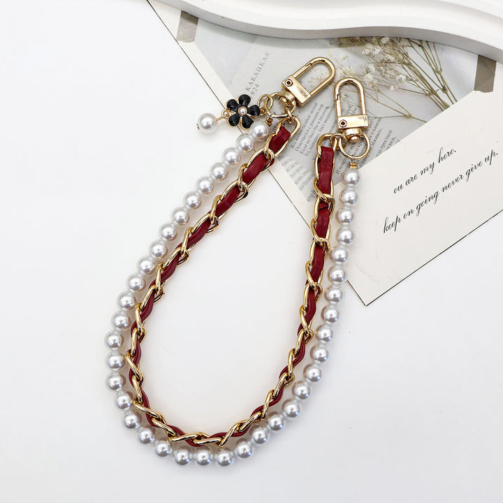 Stylish Pearl-Embellished Eyewear Chain Kalsten