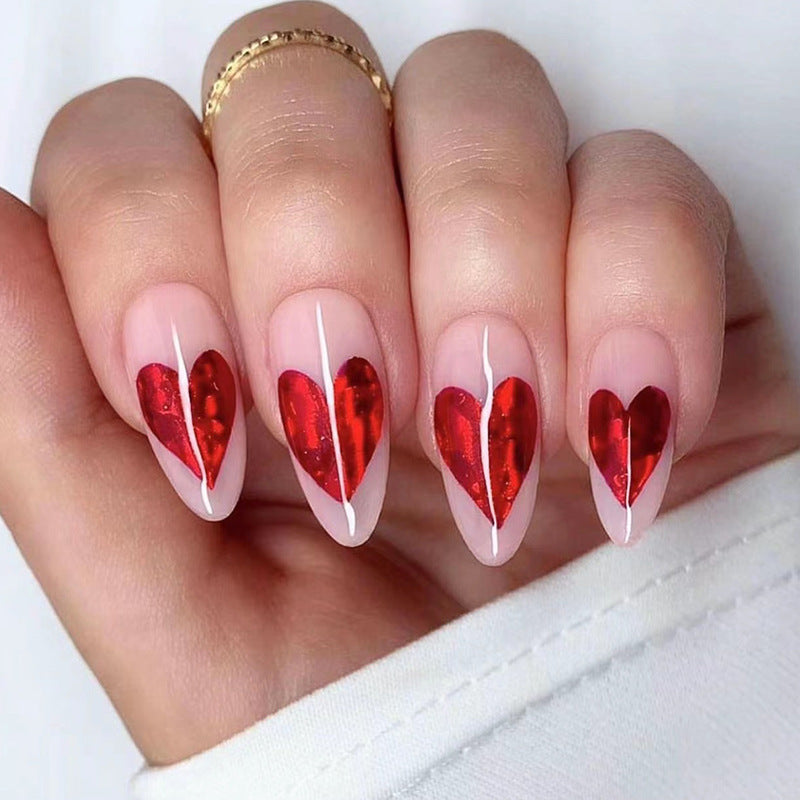 Exquisite Nail Art with Heart Design Kalsten