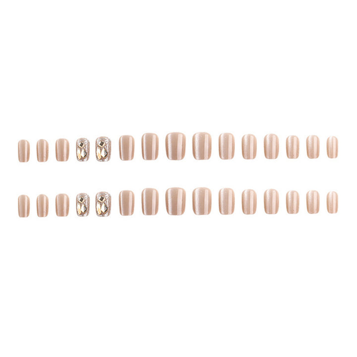 Acrylic nail set with glamorous gold details Kalsten