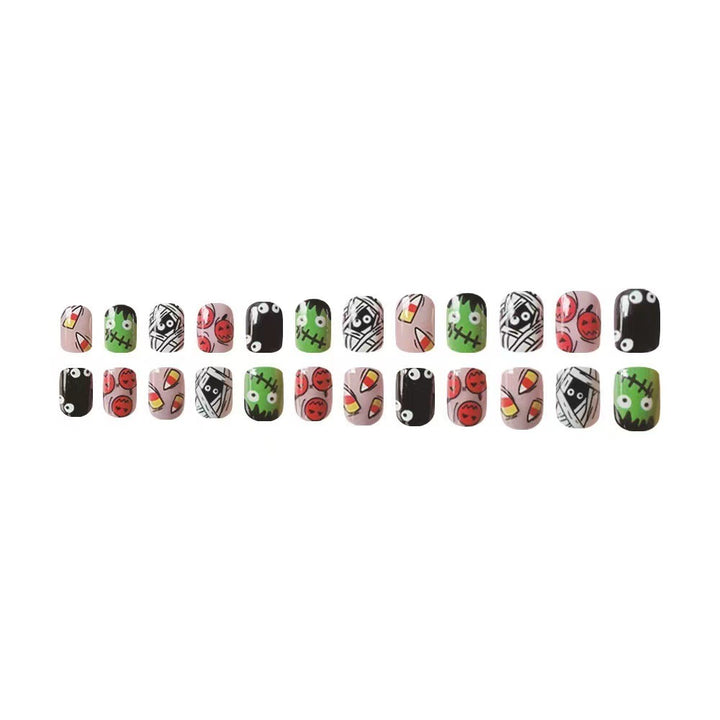 Halloween Artificial Nail Set with Creative 3D Designs Kalsten