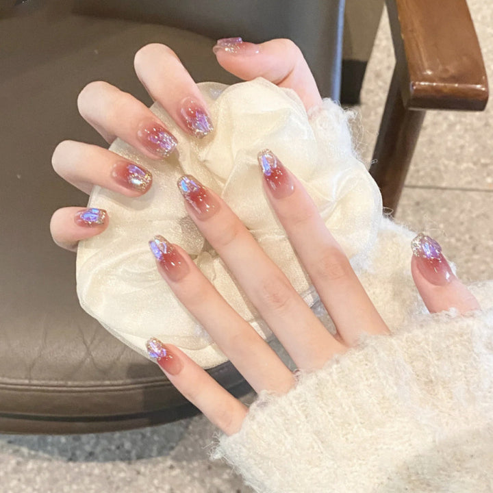 Glamorous artificial nails with glitter effects Kalsten