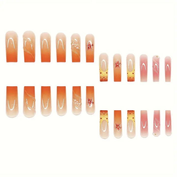 Artistic Floral Press-On Nail Extensions Kalsten 1787913766