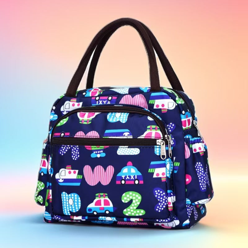 Insulated Cat Print Lunch Cooler Bag Kalsten