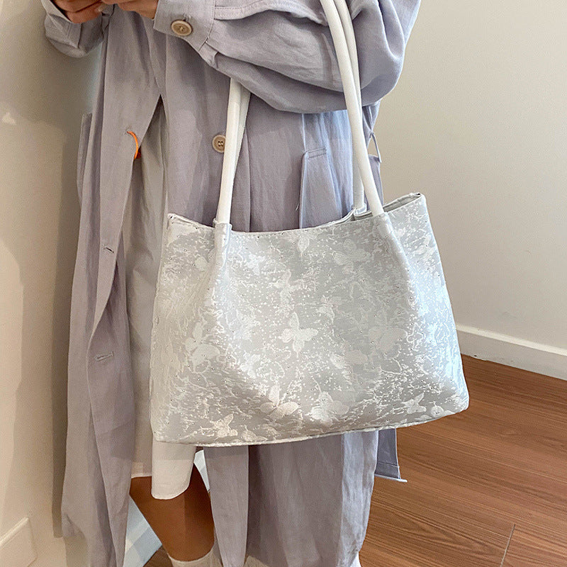 Stylish Metallic-Accented Handbag