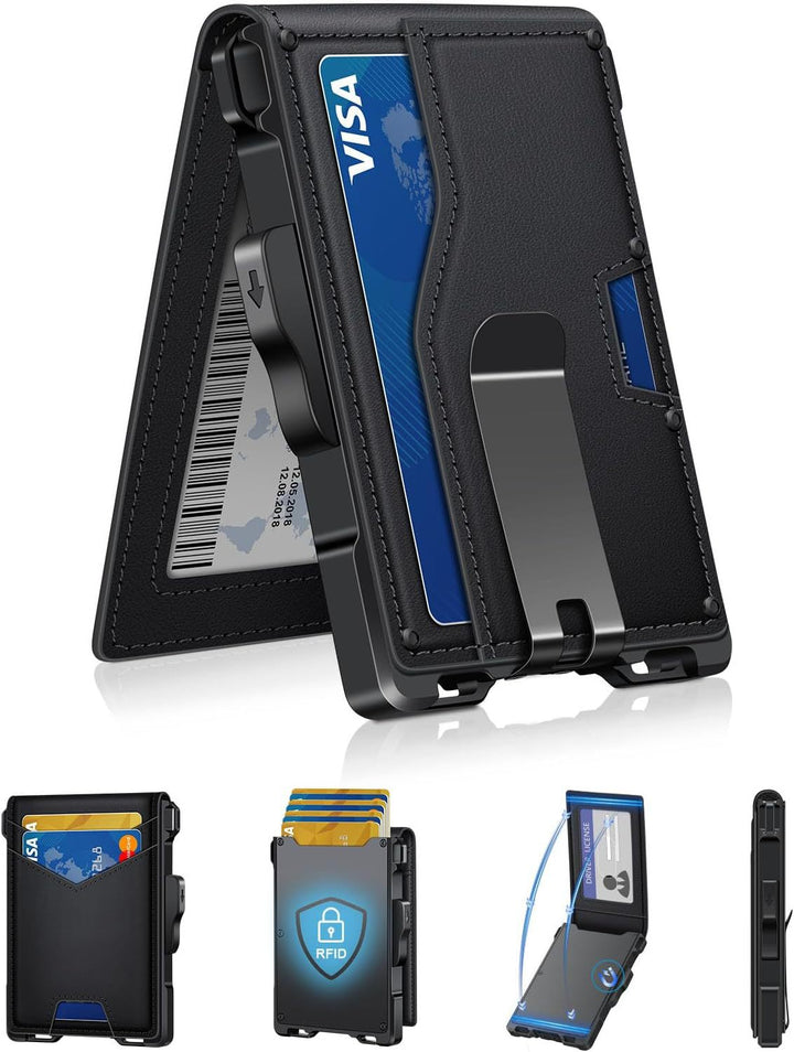Ultra-Slim RFID-Blocking Cardholder Wallet Kalsten