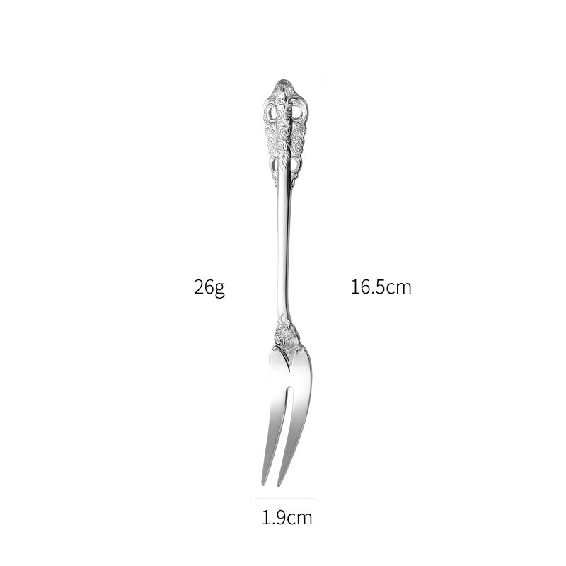 Elegant fish fork with artistic handle design Kalsten