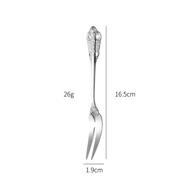 Elegant fish fork with artistic handle design Kalsten