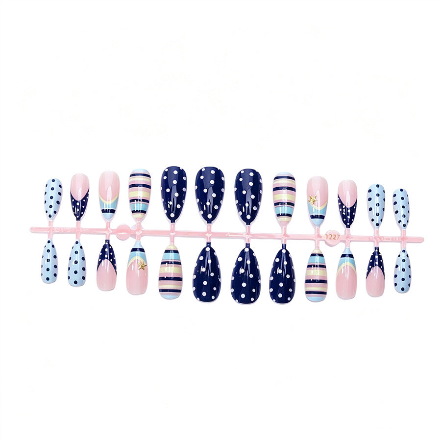 Trendy Pattern Press-On Nails Kalsten