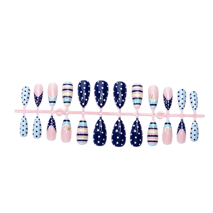 Trendy Pattern Press-On Nails Kalsten