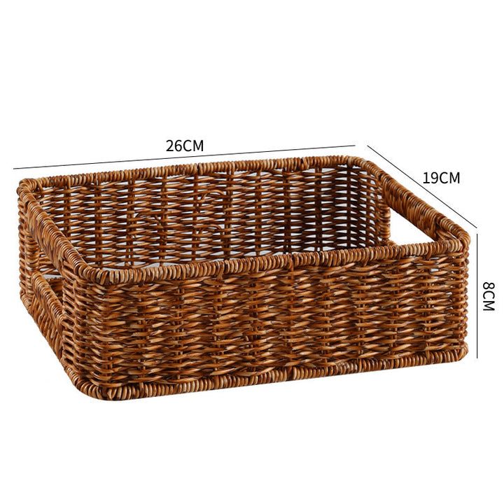 Handwoven Rustic Storage Tray Kalsten