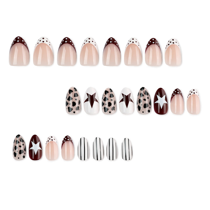 Artful nail design with geometric accents Kalsten