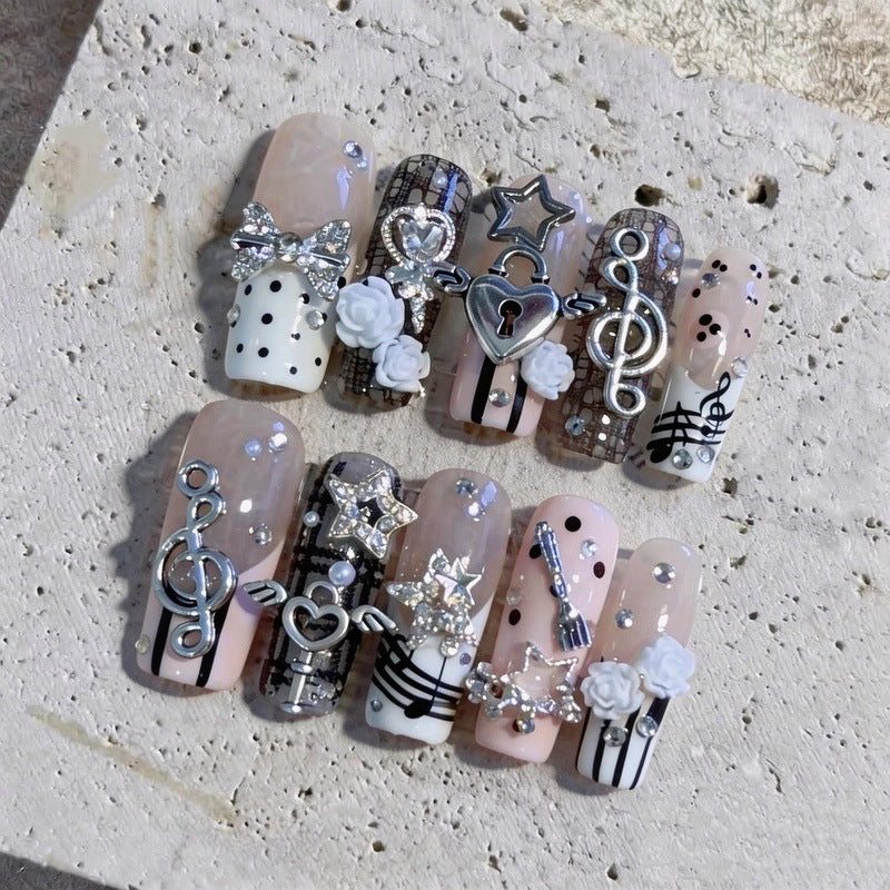 Thematic Decorative Press-On Nail Set