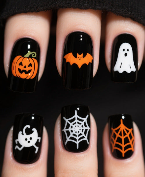 Artistic Halloween Themed Nail Art Kalsten