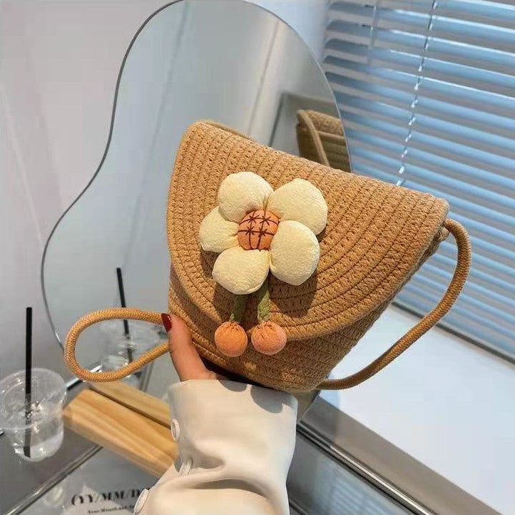 Handbag with 3D flower appliqué Kalsten