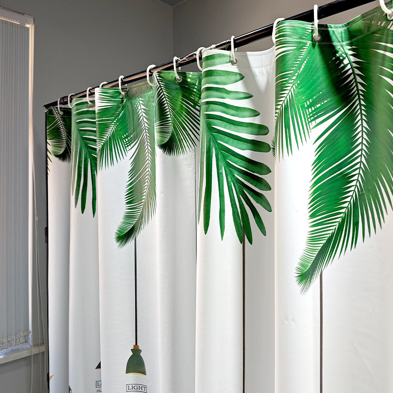 Tropical Garden Themed Shower Curtain Kalsten