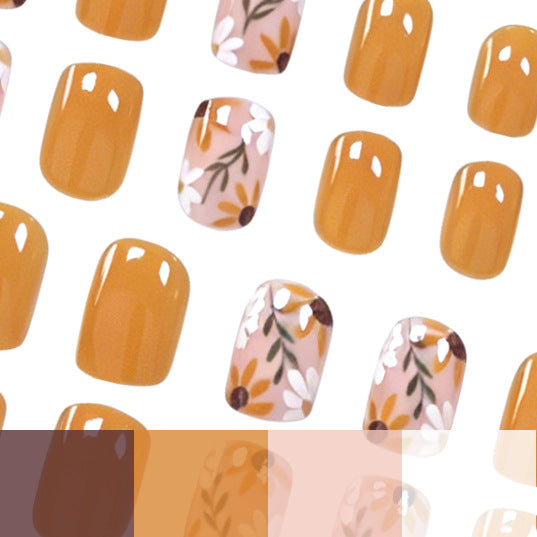 Floral Patterned Nail Art Enhancements Kalsten