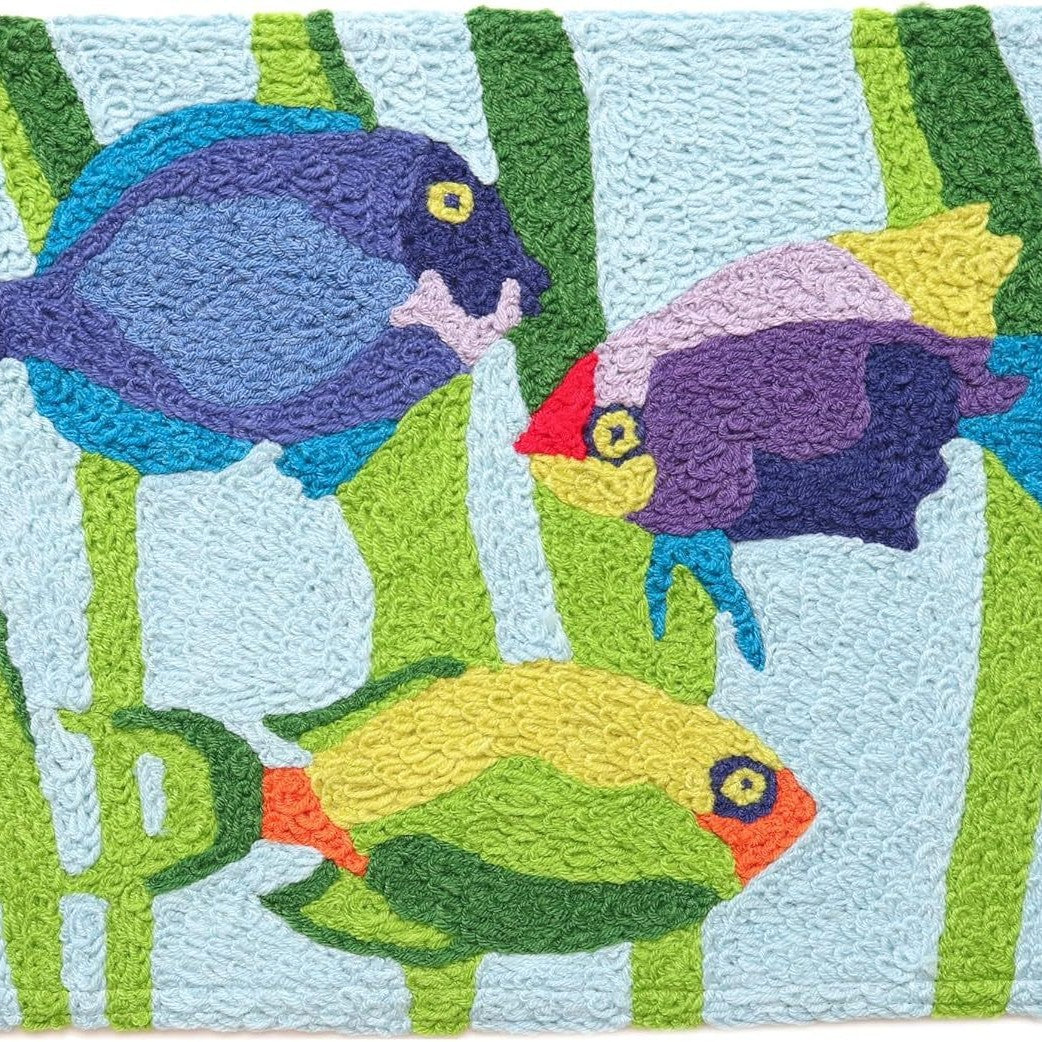 Colorful Coast-Themed Kitchen Mat