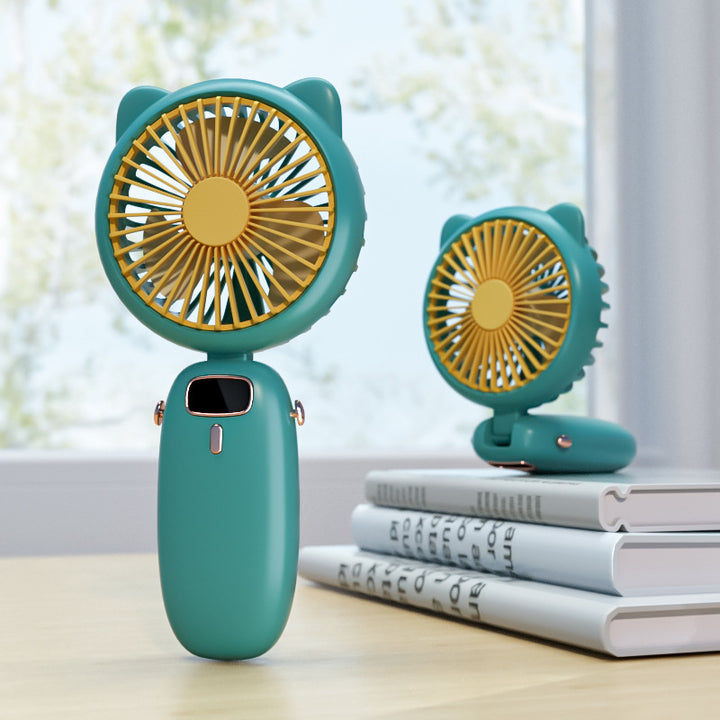 Cute Cat-Themed Handheld Fan Kalsten