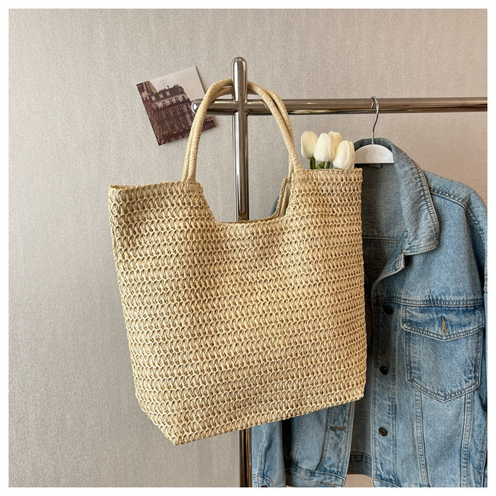 Handmade ven Straw Tote Bag Kalsten