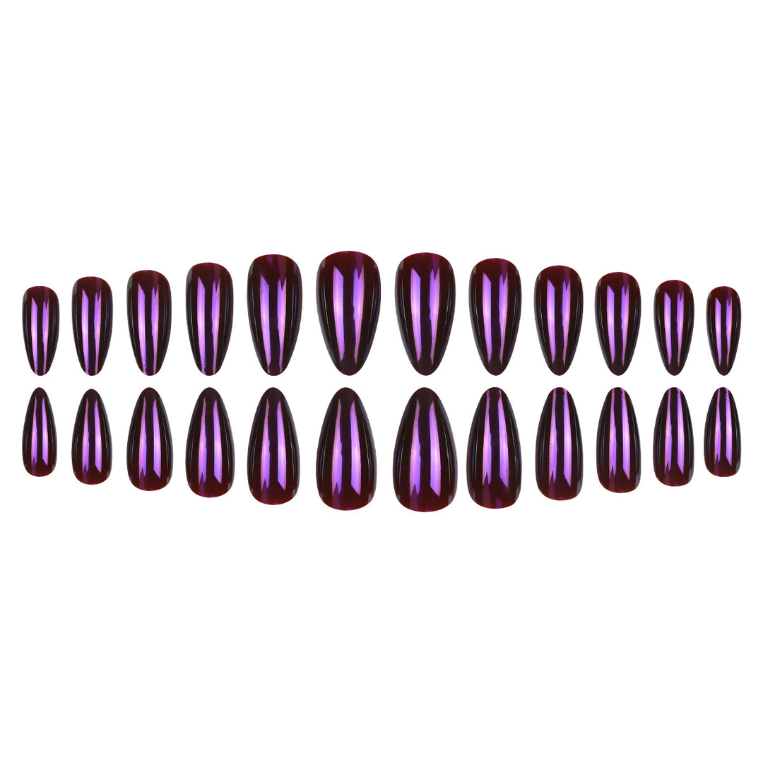Glossy Long Stiletto Nail Art Kalsten