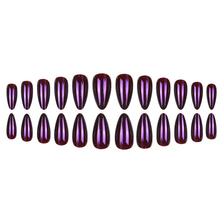 Glossy Long Stiletto Nail Art Kalsten