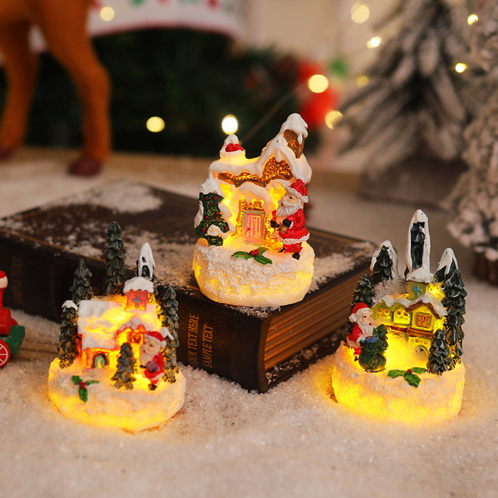 Christmas miniature lighting with snow scenes Kalsten
