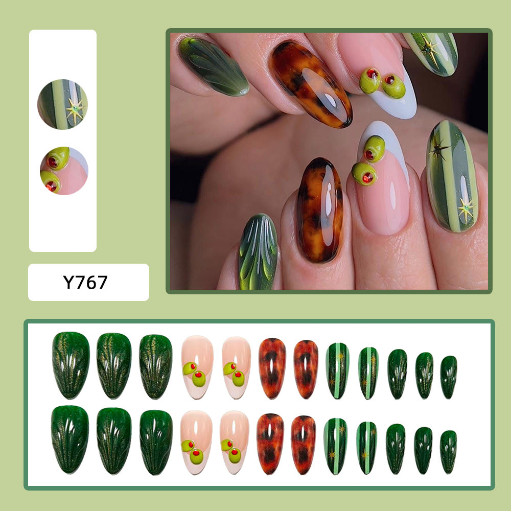 Artistic 3D decorated artificial nails Kalsten