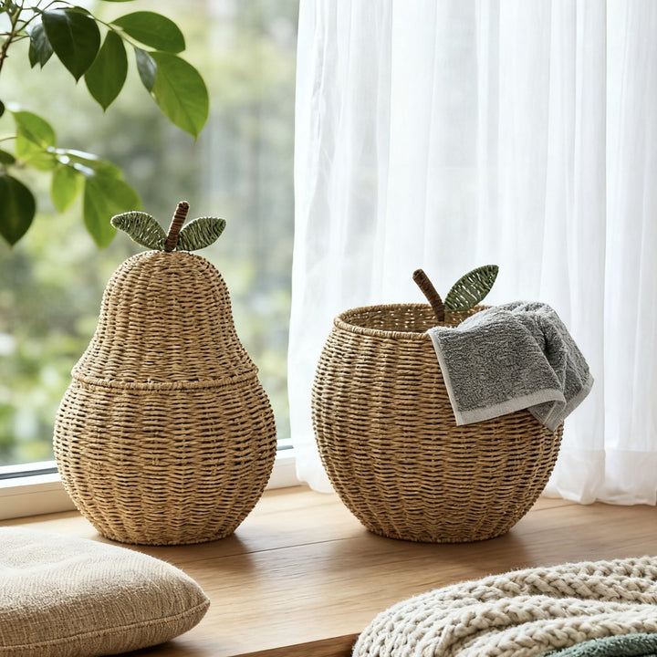 Playful storage basket in wave design Kalsten
