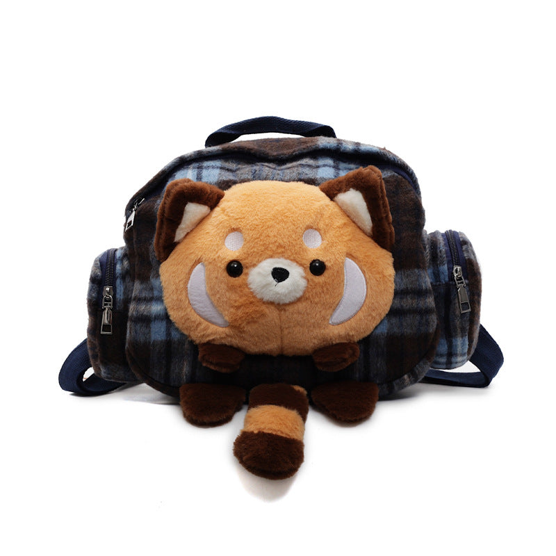 Plush Animal-Themed Mini Backpack