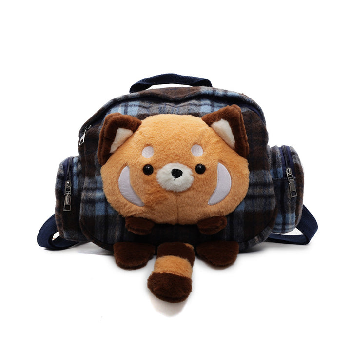 Plush Animal-Themed Mini Backpack