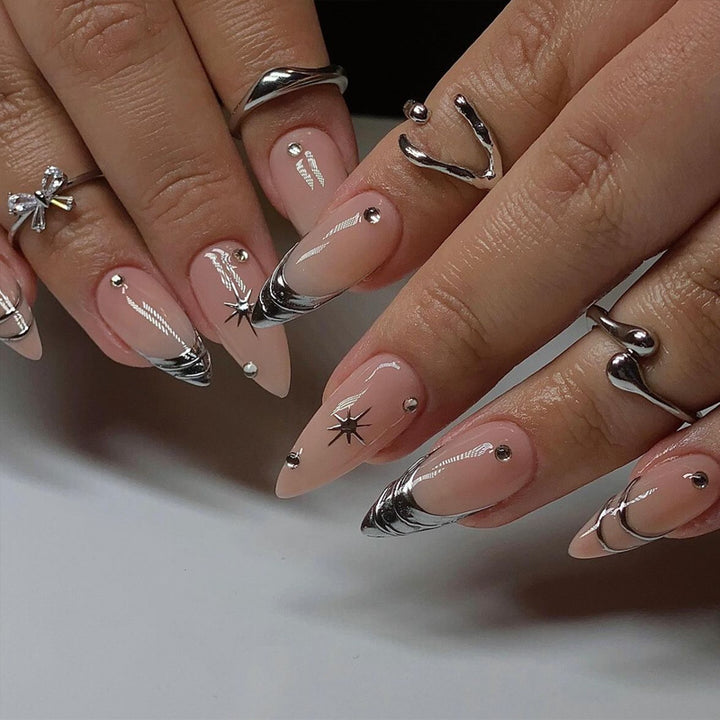 Decorative Stiletto Press-On Nail Art Set Kalsten
