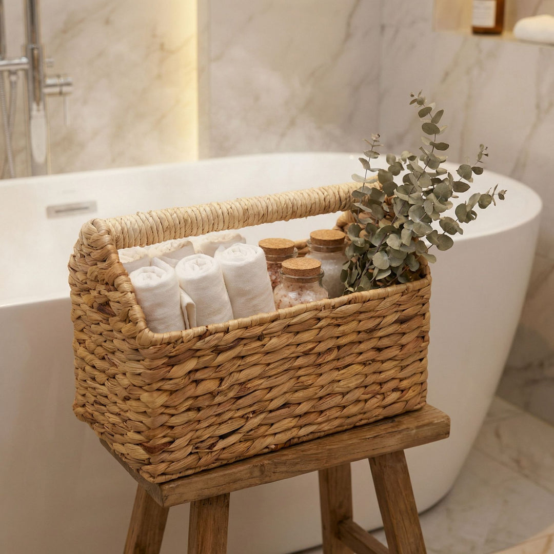 Handcrafted Storage Basket Made of Natural Materials Kalsten