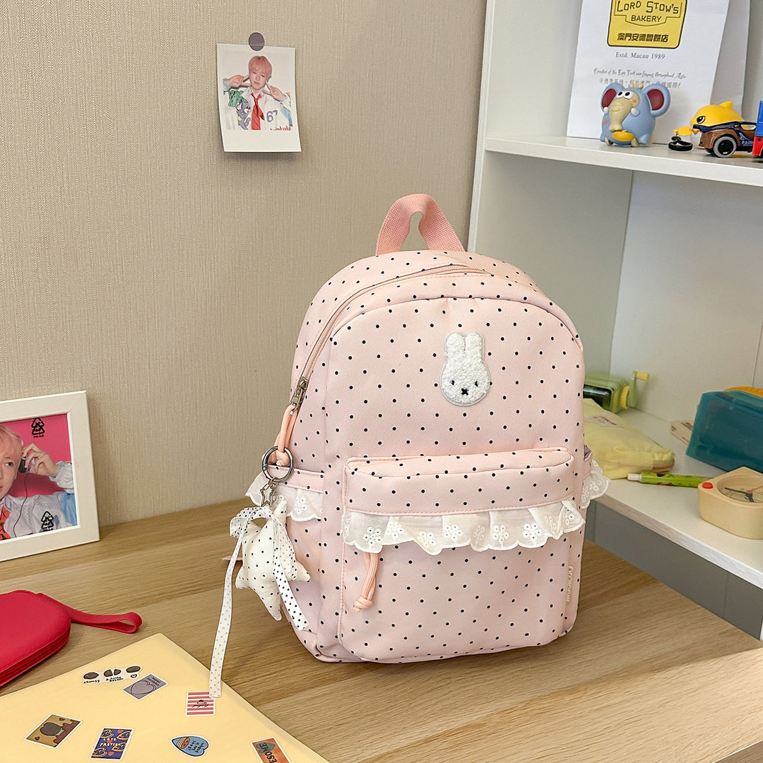 Playful Bunny-Ear Printed Backpack Kalsten