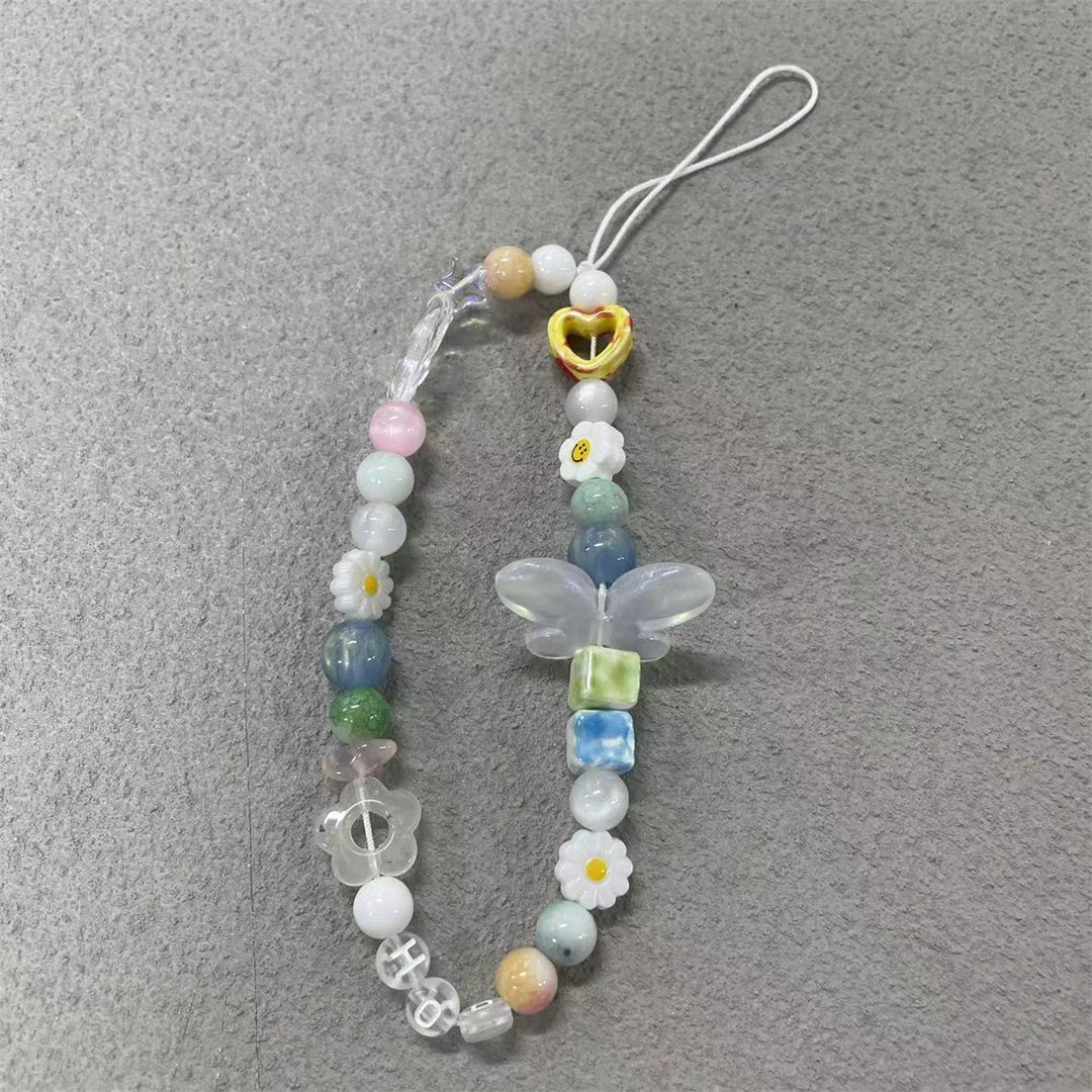 Charming Beaded Butterfly Lanyard Kalsten